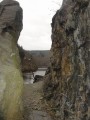 cez skalnú bránu nad Vltavou smer Slapská priehrada cez skalnú bránu nad Vltavou smer Slapská priehrada